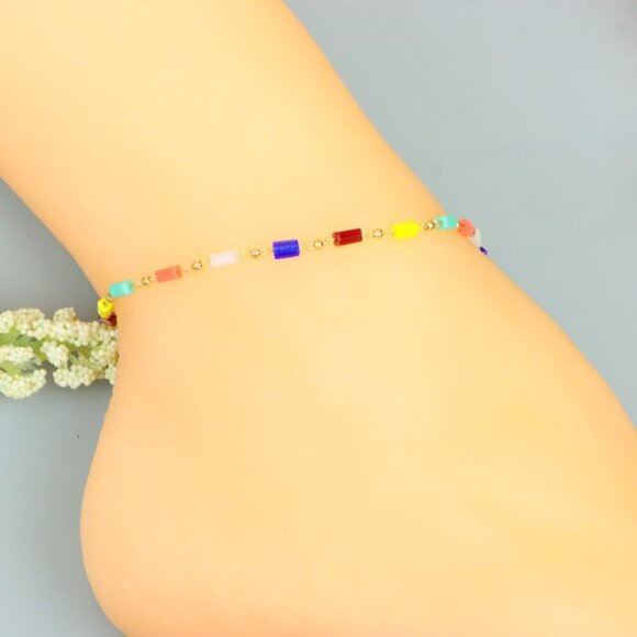 "Handmade Anklet – A Stylish Choice for Women, Thoughtful Gift Idea, EVCH1352 - Picture 1 of 10